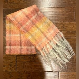 Craftcentre Cymru Gwynedd Wales Britain Scarf Multicolored Wool Mohair 70 X 9